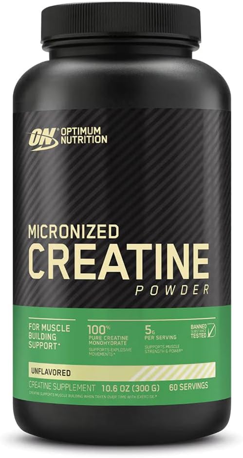 OPTIMUM NUTRITION Micronized Creatine Powder, Unflavoured, 600g