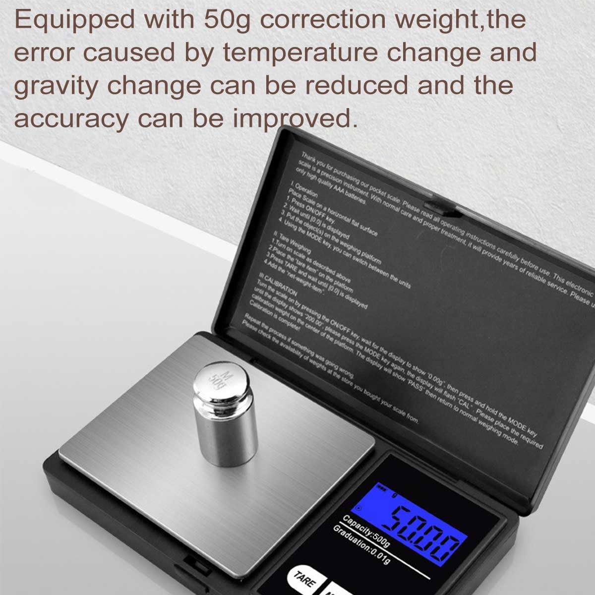 Small Digital Scale,3kg/0.1g,Kitchen Scale,Food Scale,with Blue Backlit LCD Display, 6 Units, Auto Off, Tare, PCS Function, Stainless Steel, Battery Included,Soft Tape Included(150cm)