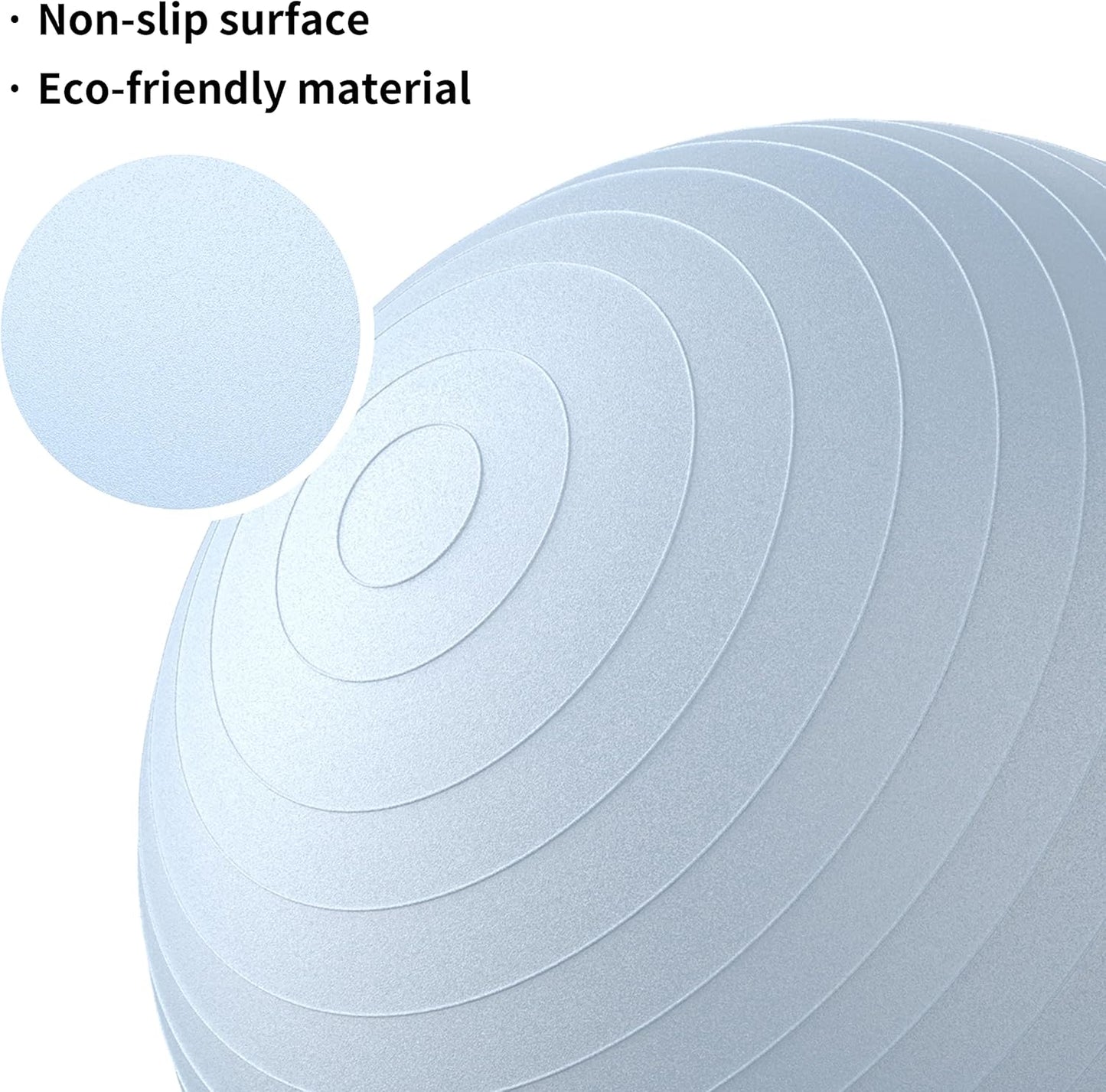 PROIRON Exercise Ball Anti-Burst Yoga Ball Chair with Quick Pump Slip Resistant Gym Ball Supports 500KG Balance Ball for Pilates Yoga Birthing Pregnancy Stability Gym Workout Training