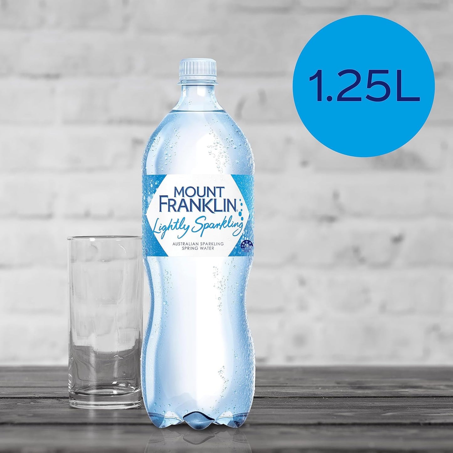 Mount Franklin Lightly Sparkling Water Multipack Bottles 1.25L x 12
