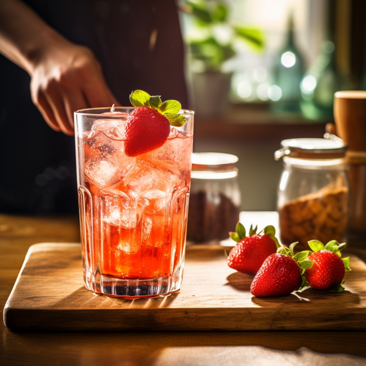 Sparkling Probiotic Berry Drink