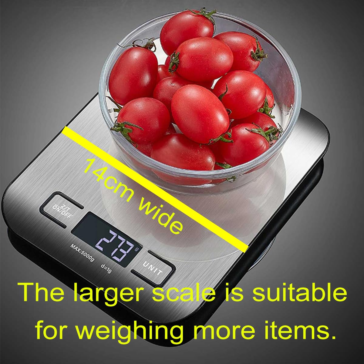 Small Digital Scale,3kg/0.1g,Kitchen Scale,Food Scale,with Blue Backlit LCD Display, 6 Units, Auto Off, Tare, PCS Function, Stainless Steel, Battery Included,Soft Tape Included(150cm)