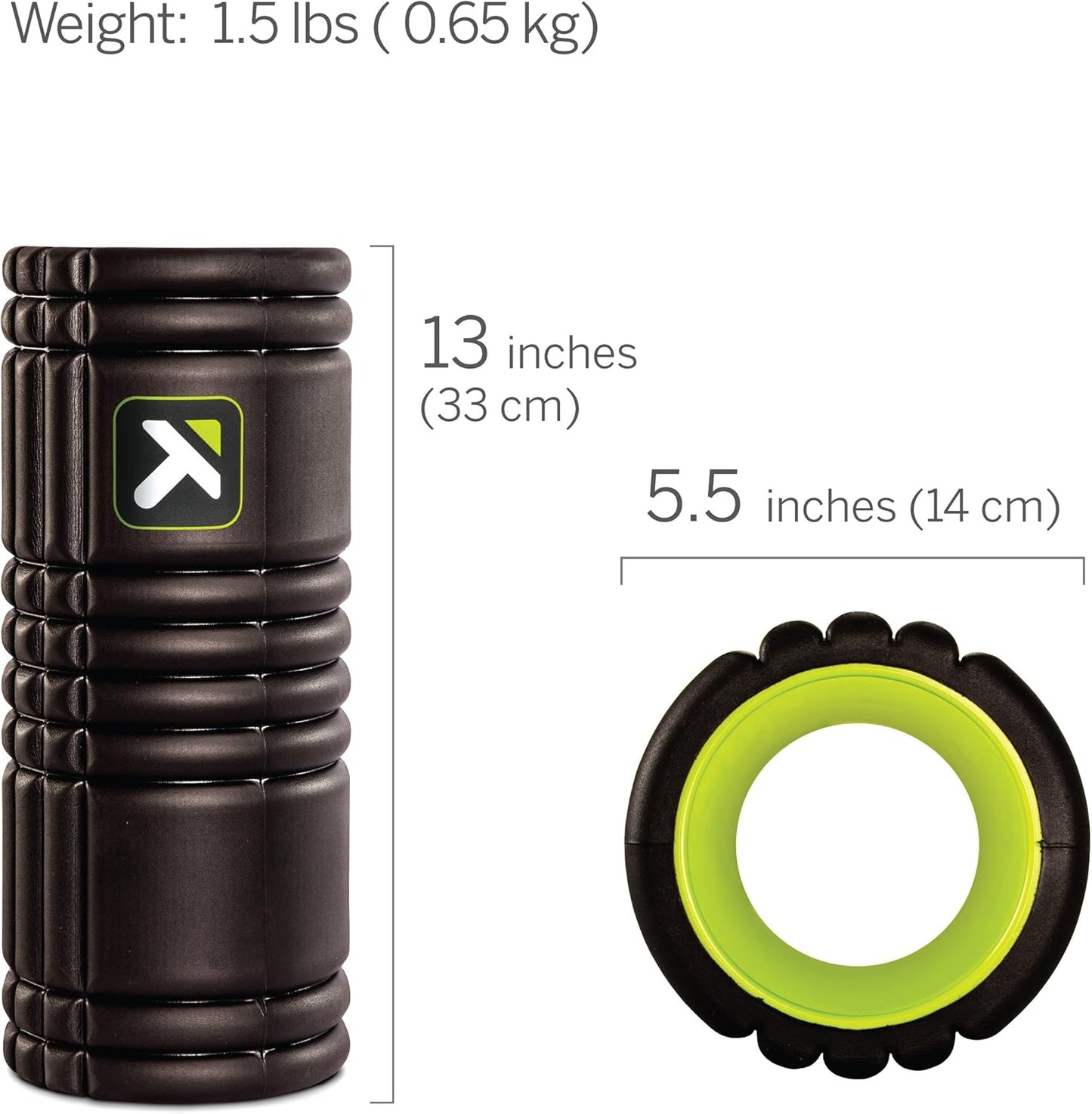 TriggerPoint GRID Foam Roller With Free Online Instructional Videos, Original (13-inch), Orange